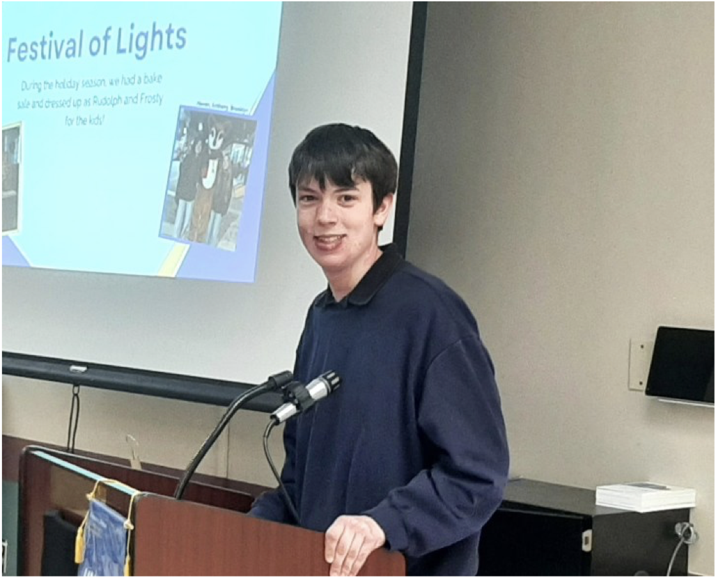 Anthony Gleason, Interact President, describes the club's plan for the year