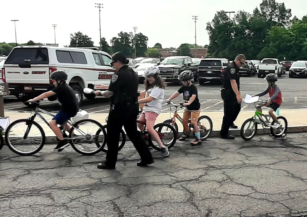 Sheriffs at bike rodeo