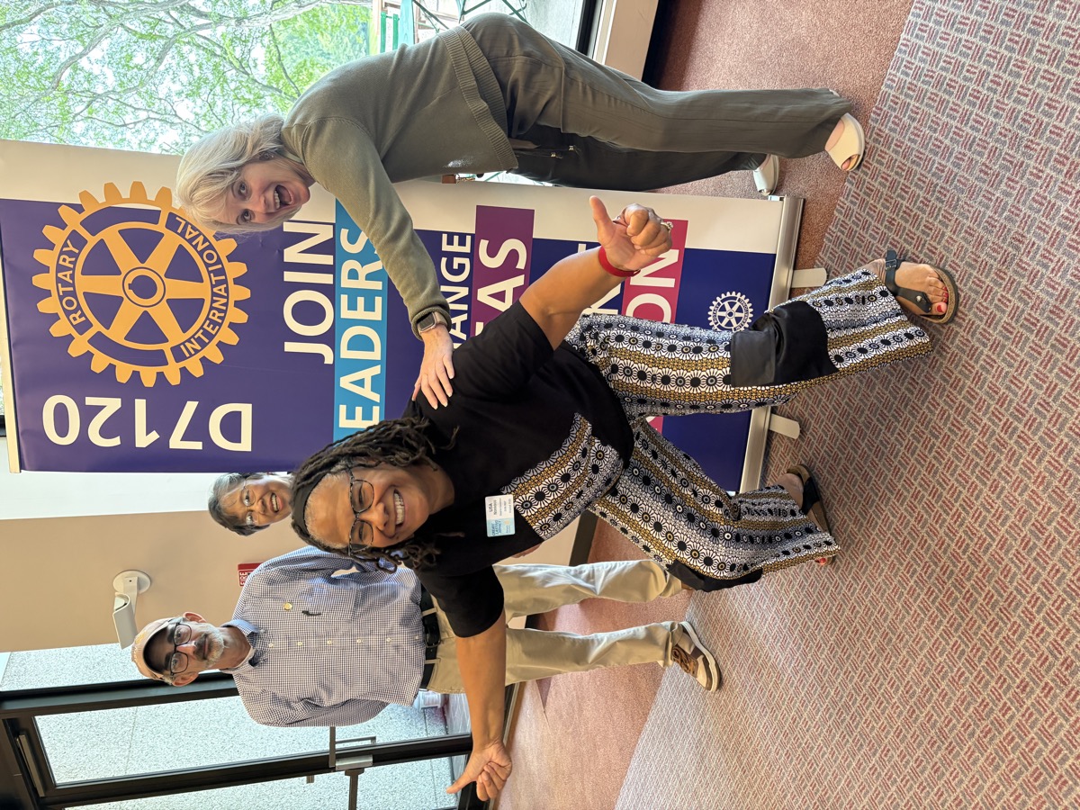 Pres Don and VP Melony at One Rotary Summit with DG Lisa Norwood