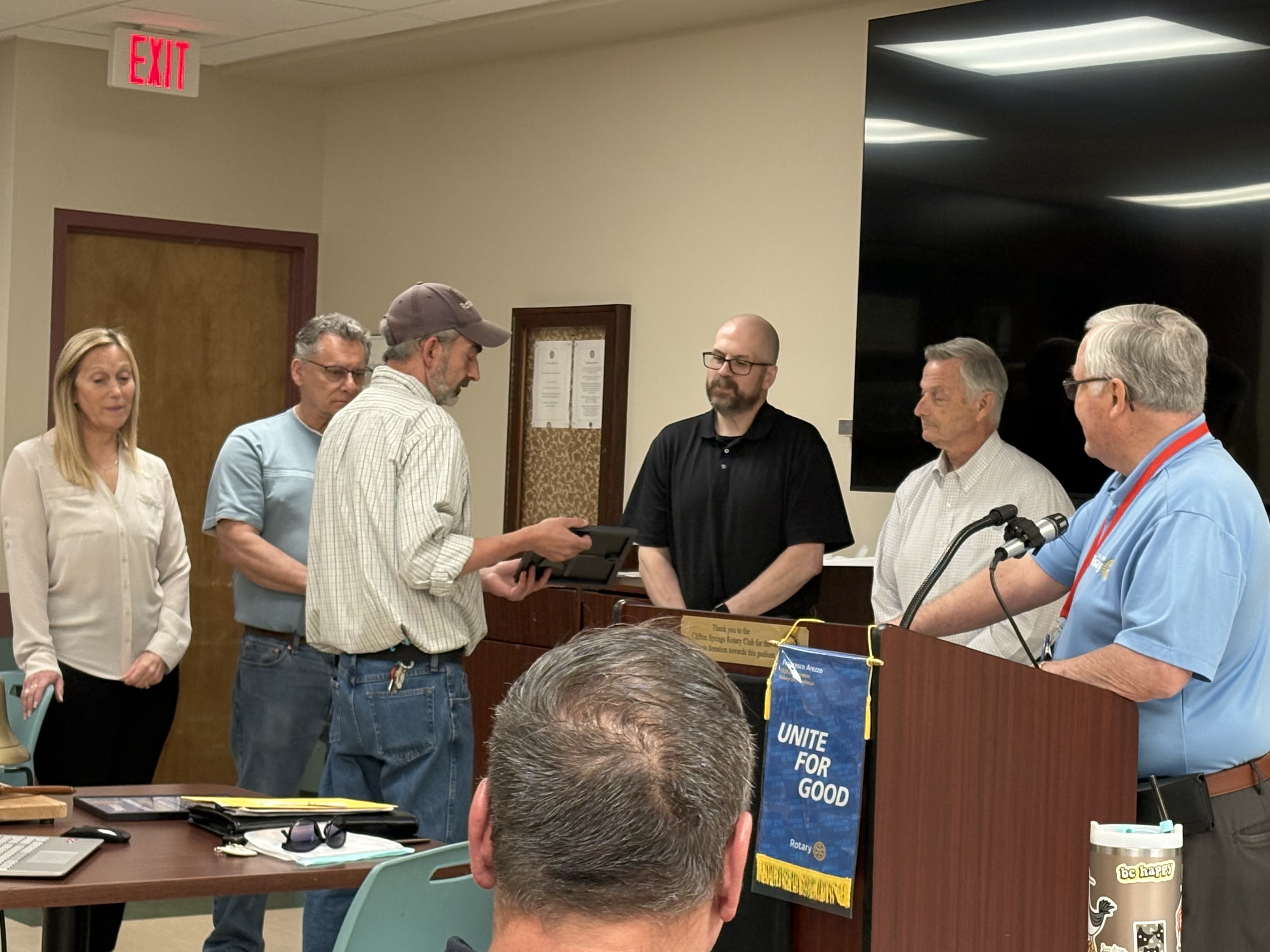 Induction of new member Charles Bollinger III