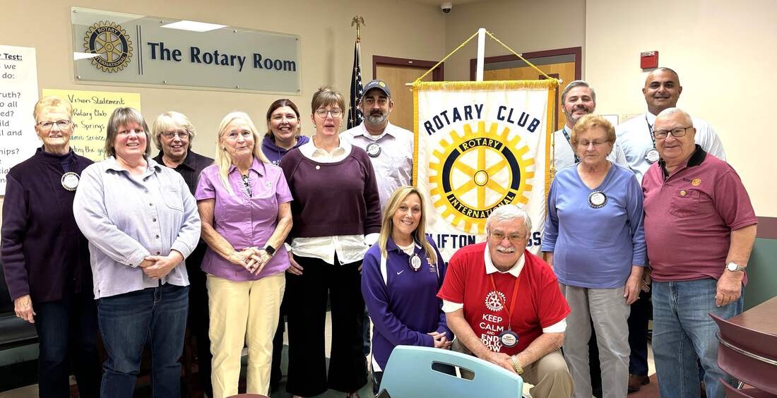 Clifton Springs-Phelps Rotary Club members gathered in The Rotary Room